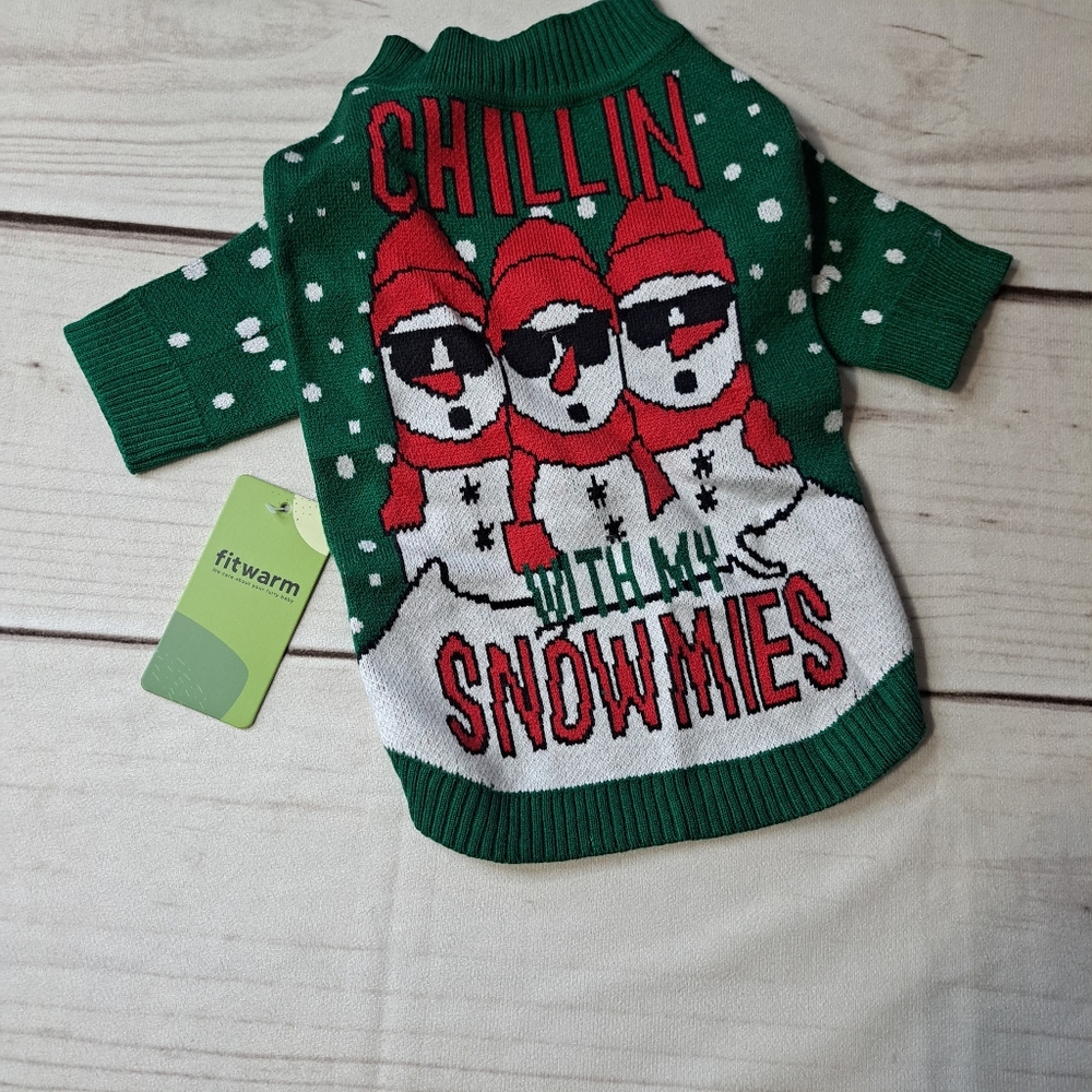 Fitwarm Dog Sweater Chilling With My Snomies No Size Tag